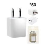 50 PCS Home Adapter for iPhone  11/11 Pro /11 Pro Max/ Xs Max/ X / XS/ 8 / 7