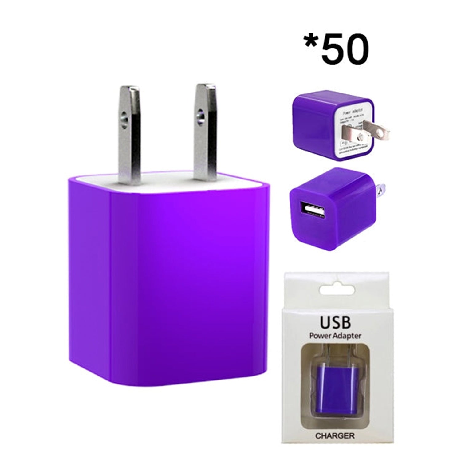 50 PCS Home Adapter for iPhone  11/11 Pro /11 Pro Max/ Xs Max/ X / XS/ 8 / 7