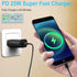 25W PD 3.0 tape-c fast adapter-Black