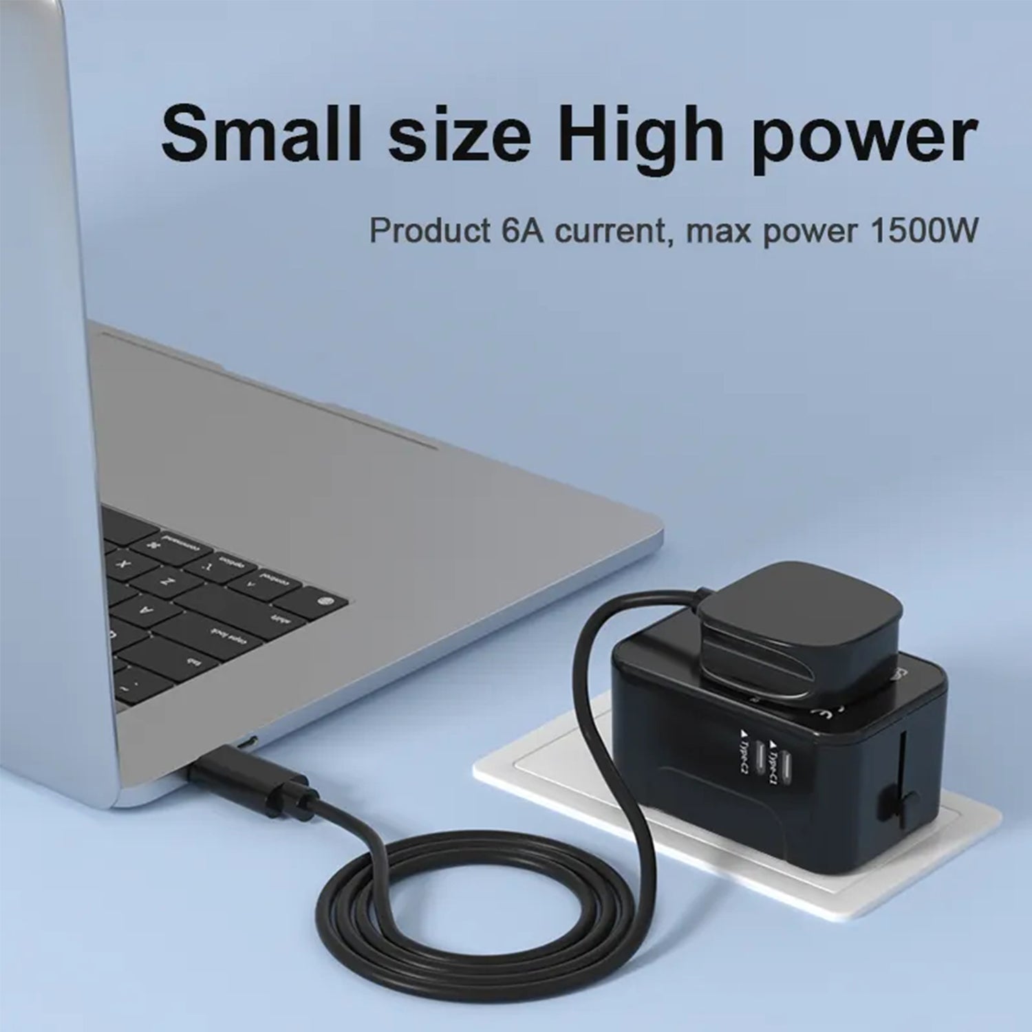 2 Type-C Port and 1 USB Multifunctional Conversion Plug Fast Charging Adapter Compatible With iPhone 15 Series