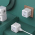 3 USB Ports 4-Sided Socket Wired Power Fast Charge Adapter-White