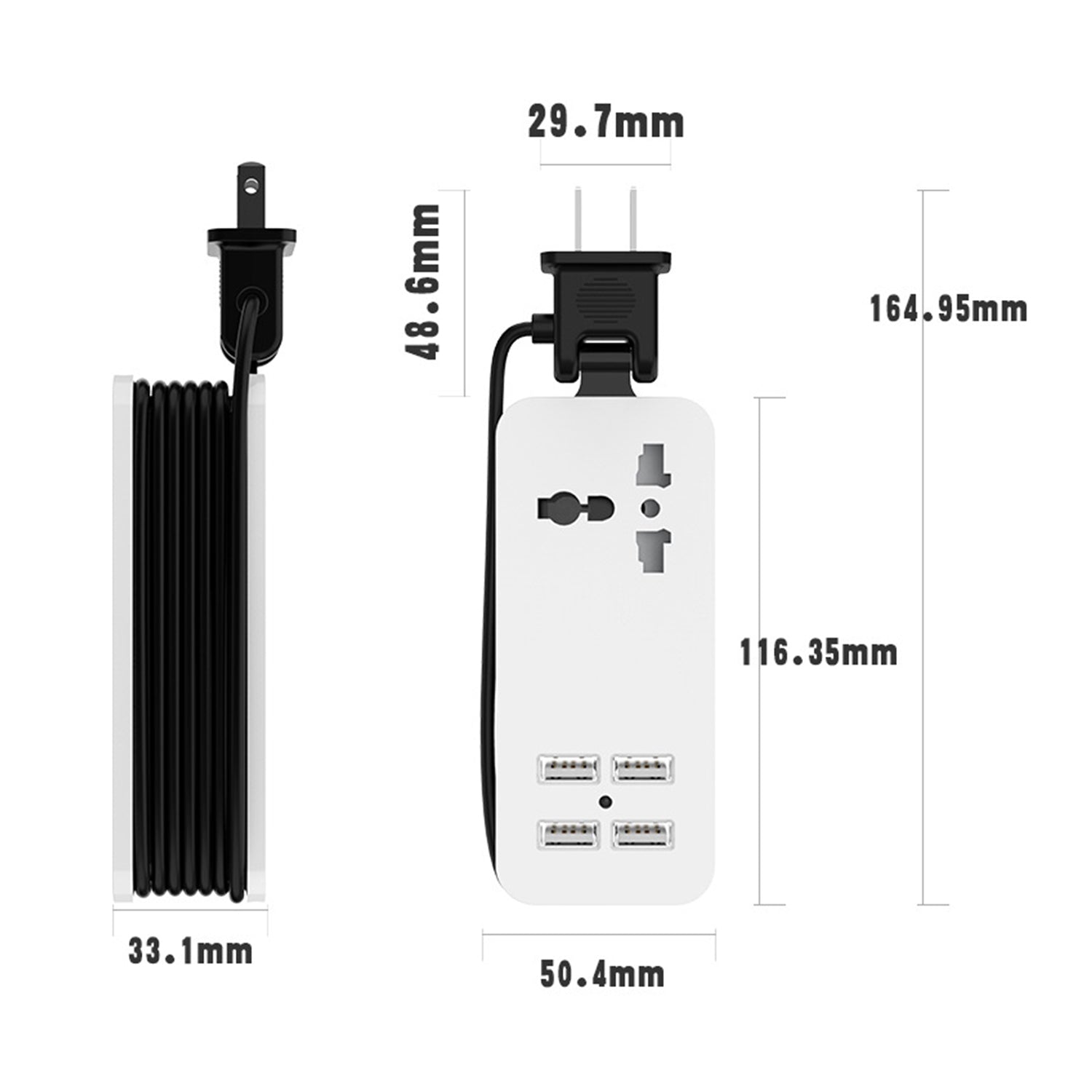 Multi-Port USB Charger Wall Charger extension PowerPort 4