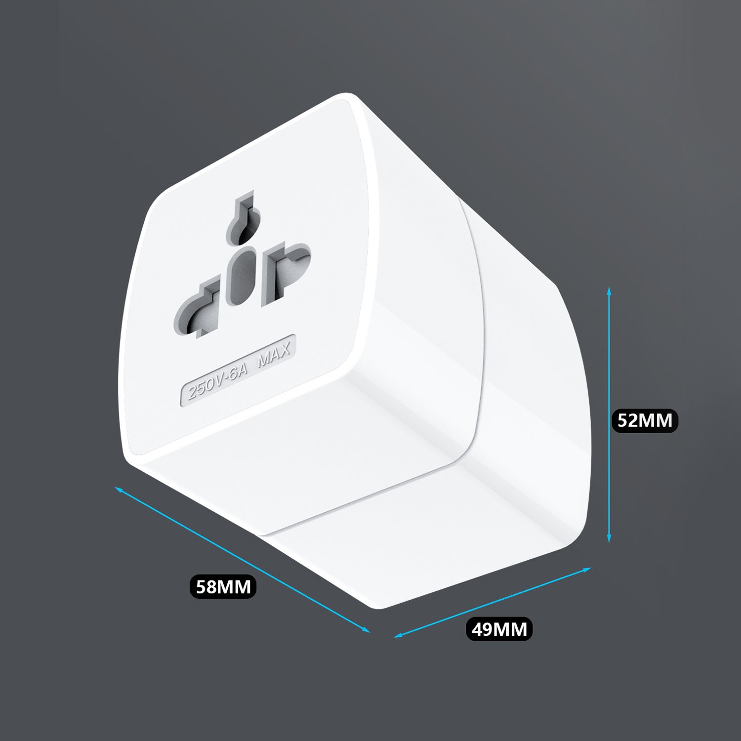Universal Plug Converter Fast Charging Adapter-White