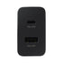 35W USB + Type-C Power Dual Port Fast Charging Adapter Compatible With iPhone 15 Series-Black