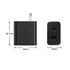 35W USB + Type-C Power Dual Port Fast Charging Adapter Compatible With iPhone 15 Series-Black