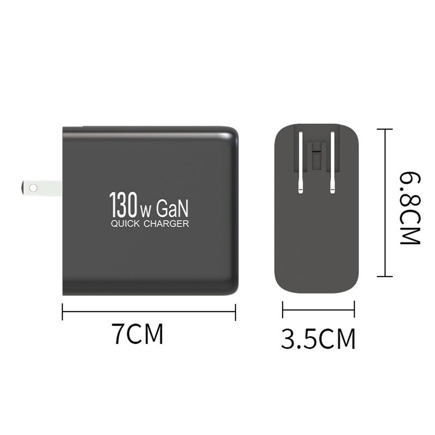 USB-A＋Type-C PD 4 Multi-Port Charging 130w Gallium Nitride Charger USB-C Mobile Phone Fast Charging Adapter Compatible With iPhone 15 Series