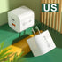 20W mini PD 2 port (USB 3.0 +PD) is used for quick chargers on other devices