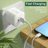 20W mini PD 2 port (USB 3.0 +PD) is used for quick chargers on other devices