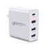 48W 4 Ports (3 USB3.0+TypeC )Quick Charger for iPhone 13/12/11 and other Devices