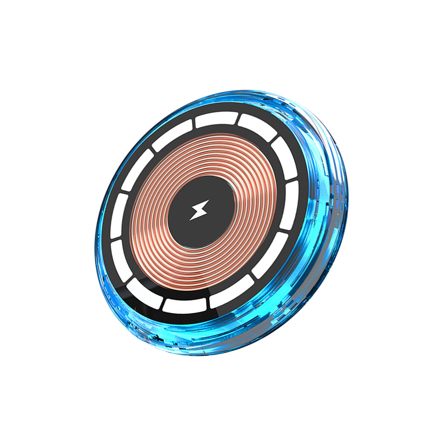 15W RGB Car Wireless Charger Magnetic Phone Holder Fast Charge Air Vent Phone Mount