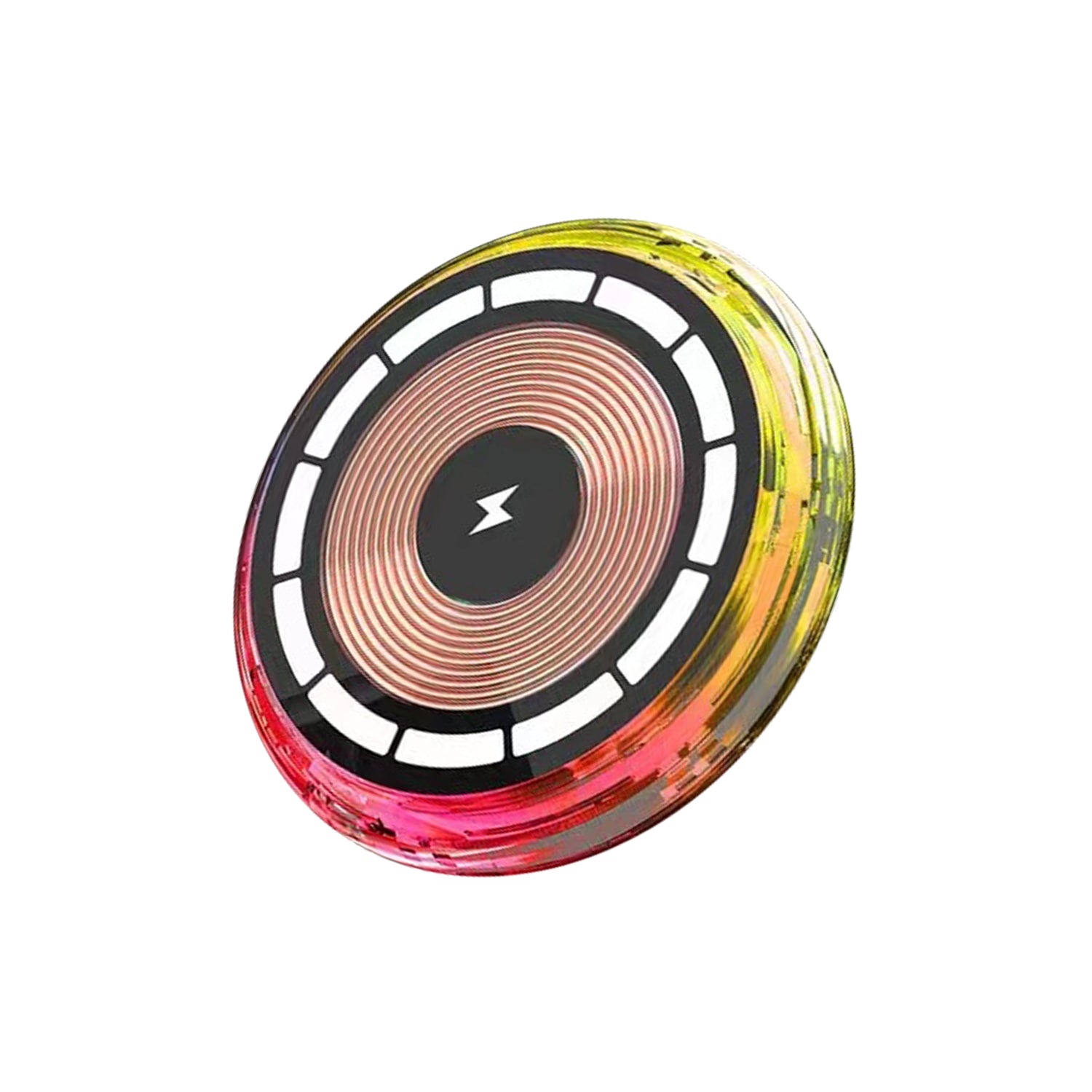 15W RGB Car Wireless Charger Magnetic Phone Holder Fast Charge Air Vent Phone Mount