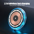 15W RGB Car Wireless Charger Magnetic Phone Holder Fast Charge Air Vent Phone Mount