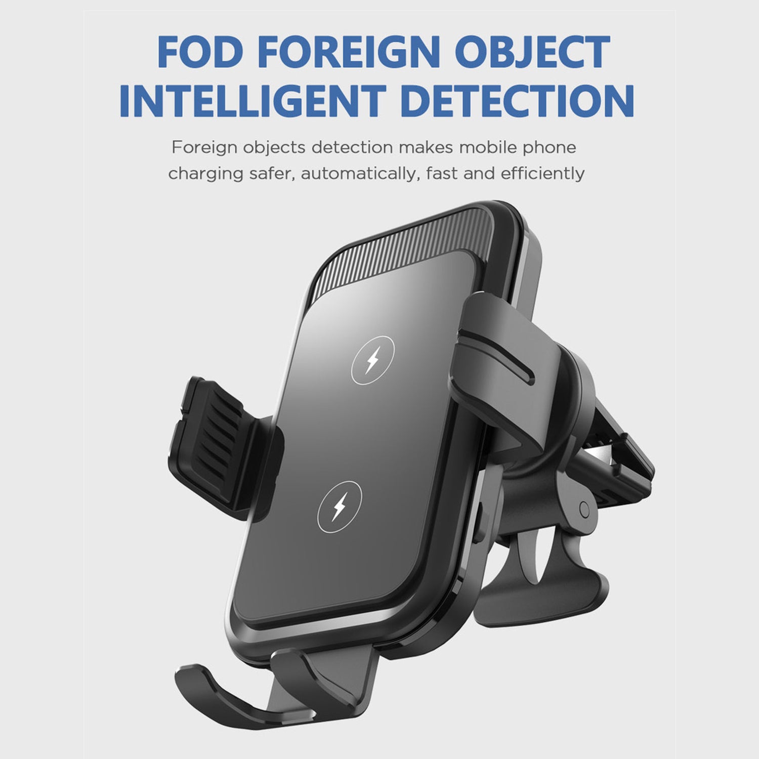 Car-mounted intelligent sensing wireless quick charge -Black