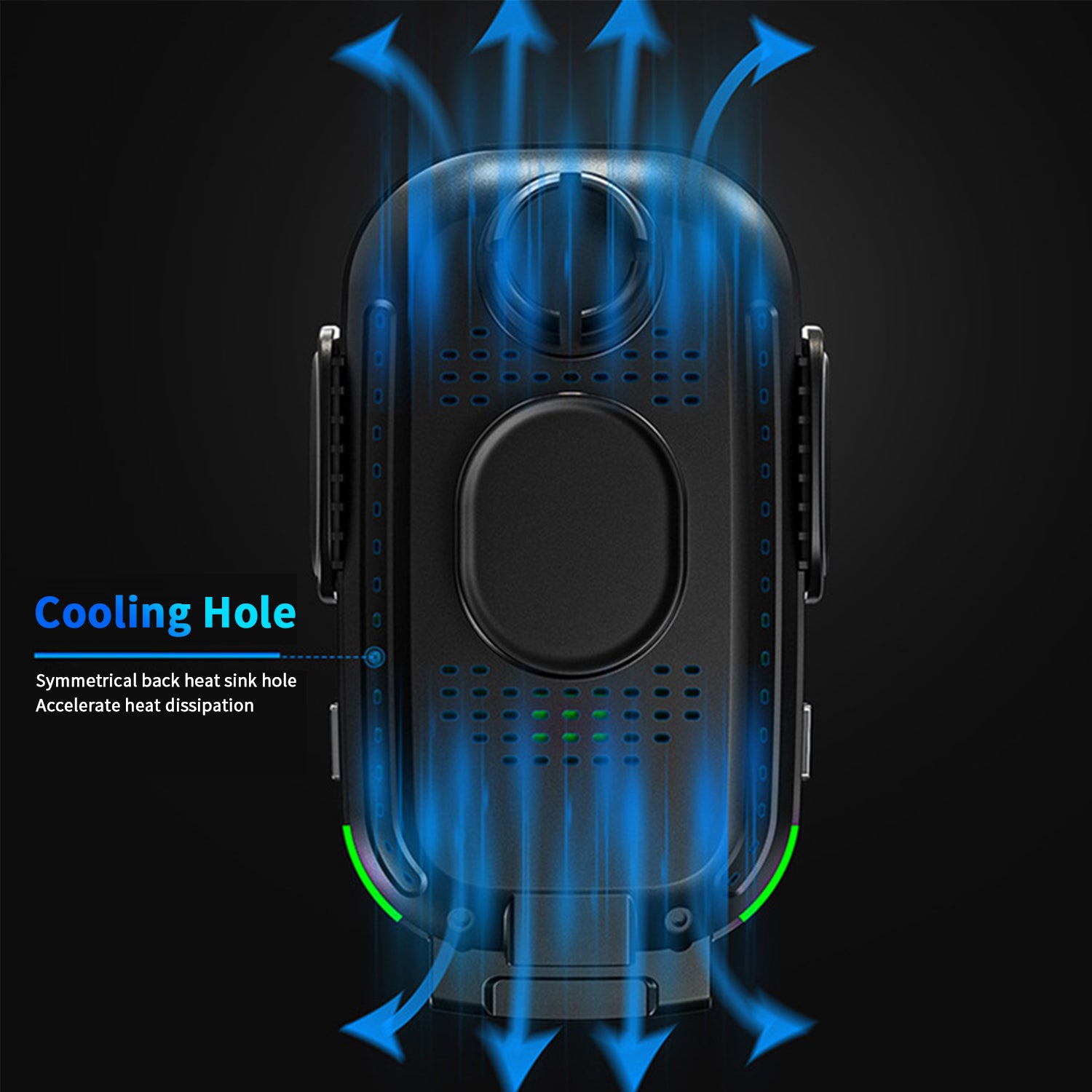 Car-mounted intelligent sensing wireless quick charge -Black