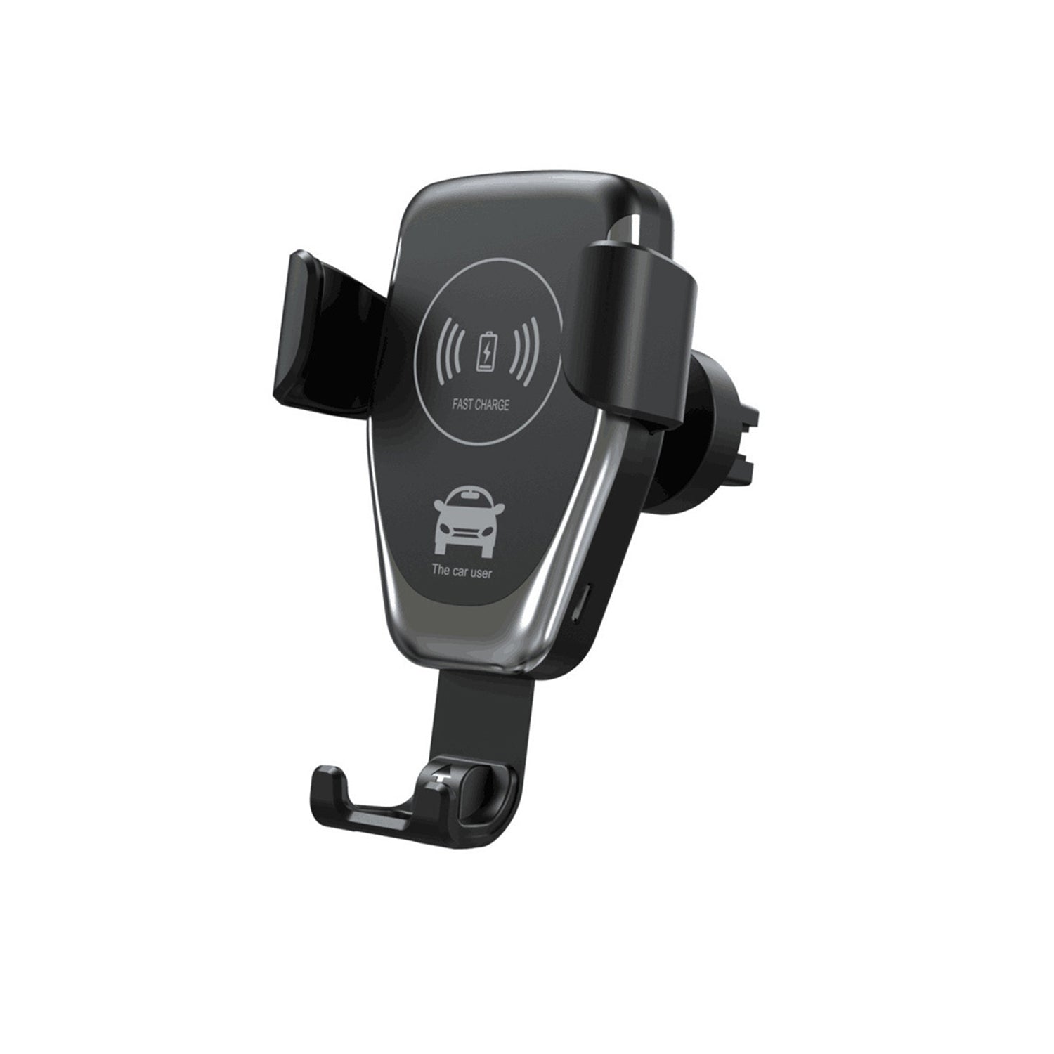 Car-mounted  wireless charger Smart inductive open close-Black
