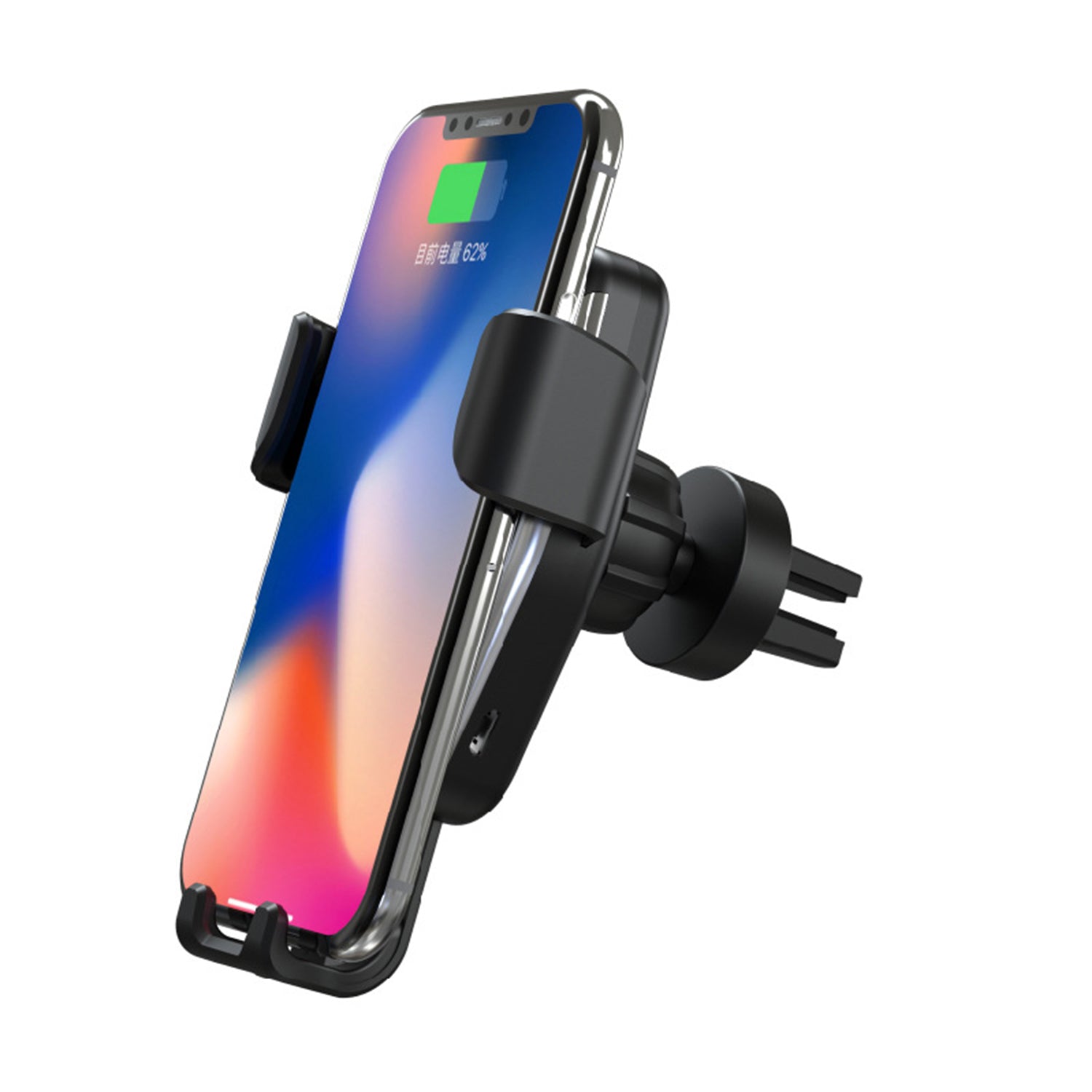 Car-mounted  wireless charger Smart inductive open close-Black