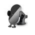 Car-mounted wireless charger Smart inductive open close，Removable bracket with sucker-Black