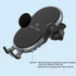 Car-mounted wireless charger Smart inductive open close，Removable bracket with sucker-Black