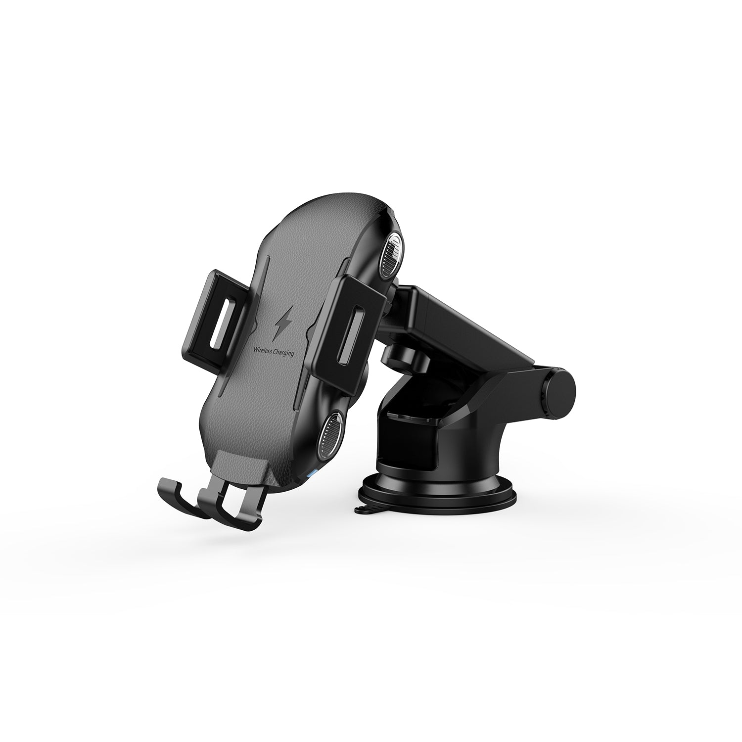 Car-mounted wireless charger holder with suction cup-Black