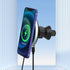15W Car Magnetic Wireless Charger with Ambient Light Power Changer for Mobile