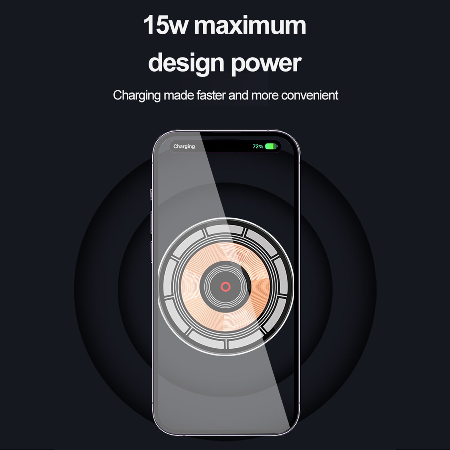 15W Magnetic Car Wireless Charger Phone Holder Stand for iPhone 15、14 13 12 Pro Max Mini Car Mount Chargers Fast Charging Station