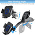 Wireless Car Charger Mount For Samsung Galaxy Z Fold 5/4/3/2, Auto-Clamping Air Vent Dashboard Car Phone Holder ，Replaceable Suction Cup-Black