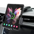 Wireless Car Charger Mount For Samsung Galaxy Z Fold 5/4/3/2, Auto-Clamping Air Vent Dashboard Car Phone Holder ，Replaceable Suction Cup-Black