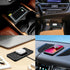 15W Car Fast Wireless Charger Silicone Pad Charging Launch Pad For Smartphone-Black