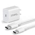 20W USB C Fast Charger for iPhone 15/15 Plus/15 Pro/15 Pro Max USB C to C Charging Cable-White