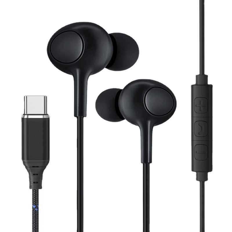 USB-C Wired Earbud Type Headphone With Microphone Compatible iPhone 15/15 Plus/15 Pro/15 Pro Max