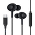 USB-C Wired Earbud Type Headphone With Microphone Compatible iPhone 15/15 Plus/15 Pro/15 Pro Max