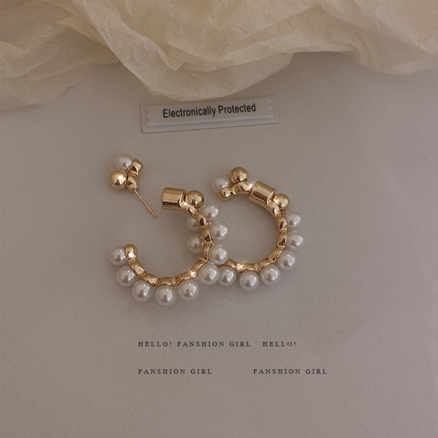 Korean INS Temperament Cool Style Earrings(HE9919)-Plating