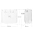 WiFi Extender 5G 1200Mbps Wi-Fi Signal Booster Amplifier for Home WiFi 2.4GHz Dual Band Wireless Repeater with Strong,4 Antennas 360° Coverage with Ethernet Port AP Mode
