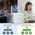 WiFi Extender 5G 1200Mbps Wi-Fi Signal Booster Amplifier for Home WiFi 2.4GHz Dual Band Wireless Repeater with Strong,4 Antennas 360° Coverage with Ethernet Port AP Mode