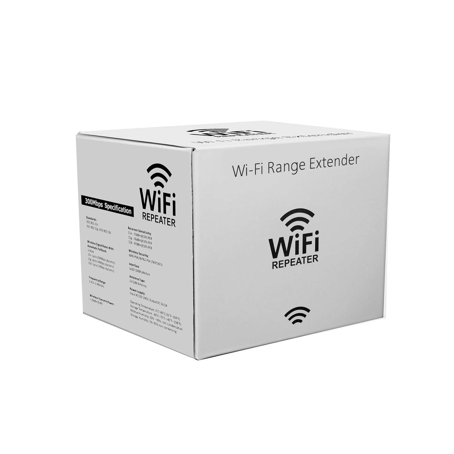 2.4Ghz Dual Band WiFi Extender 300M Internet Range Router Signal Booster