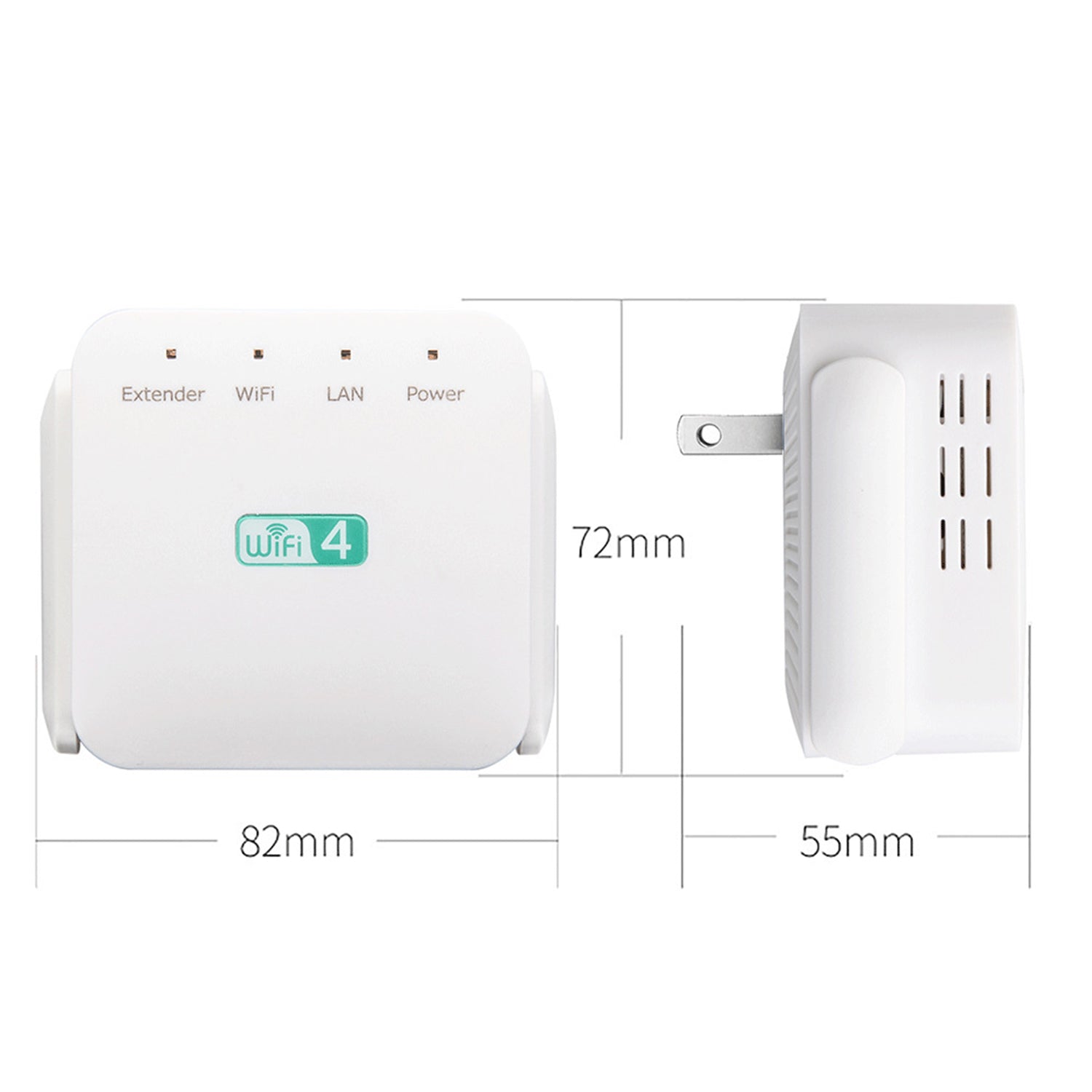 2.4Ghz Dual Band WiFi Extender 300M Internet Range Router Signal Booster
