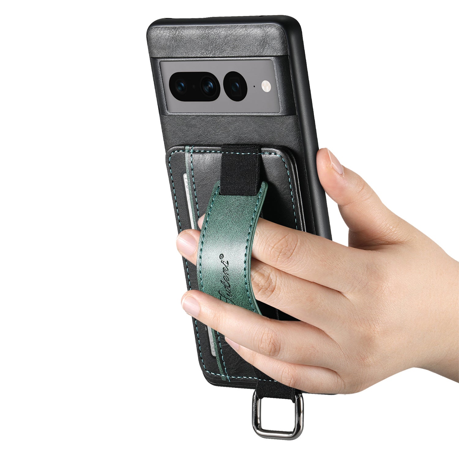 Google Pixel 8 Insert Card Insertion Wrist Strap Case