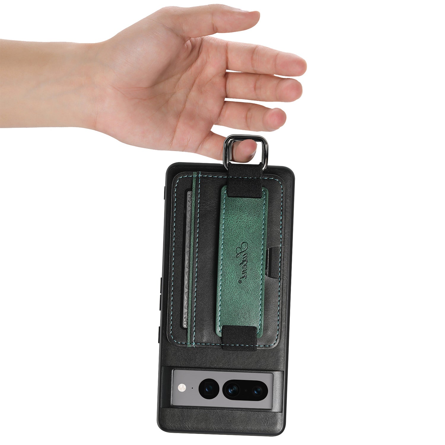 Google Pixel 8 Insert Card Insertion Wrist Strap Case