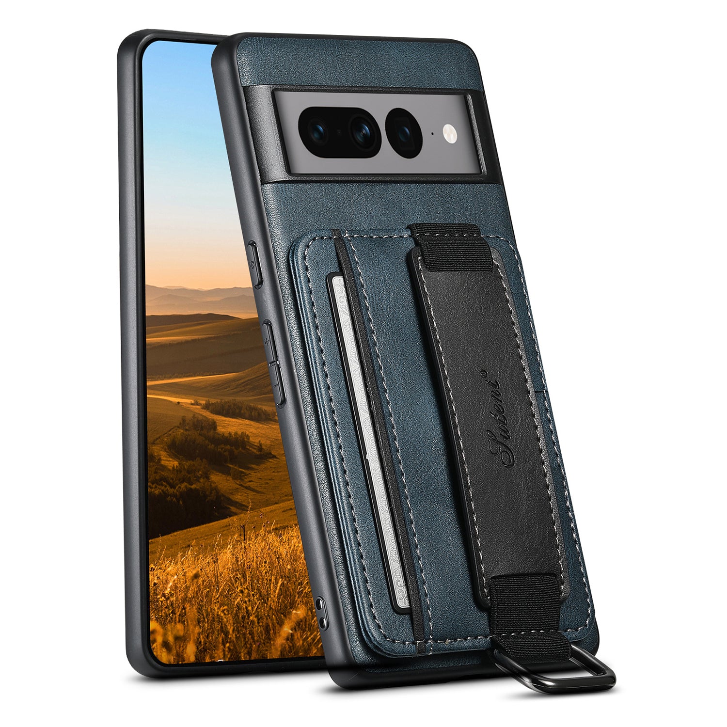 Google Pixel 8 Insert Card Insertion Wrist Strap Case