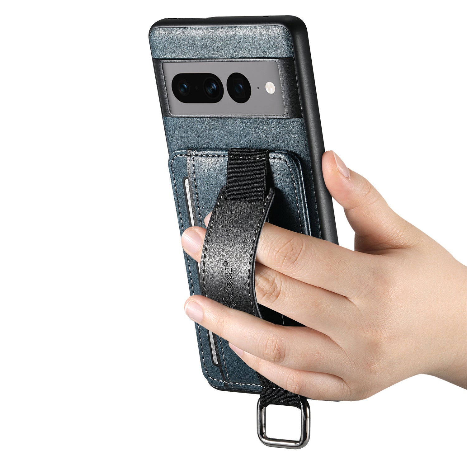 Google Pixel 8 Insert Card Insertion Wrist Strap Case