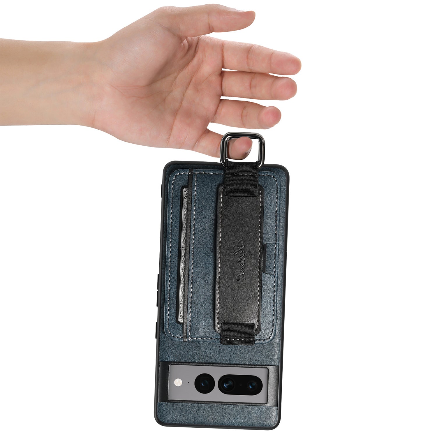 Google Pixel 8 Insert Card Insertion Wrist Strap Case