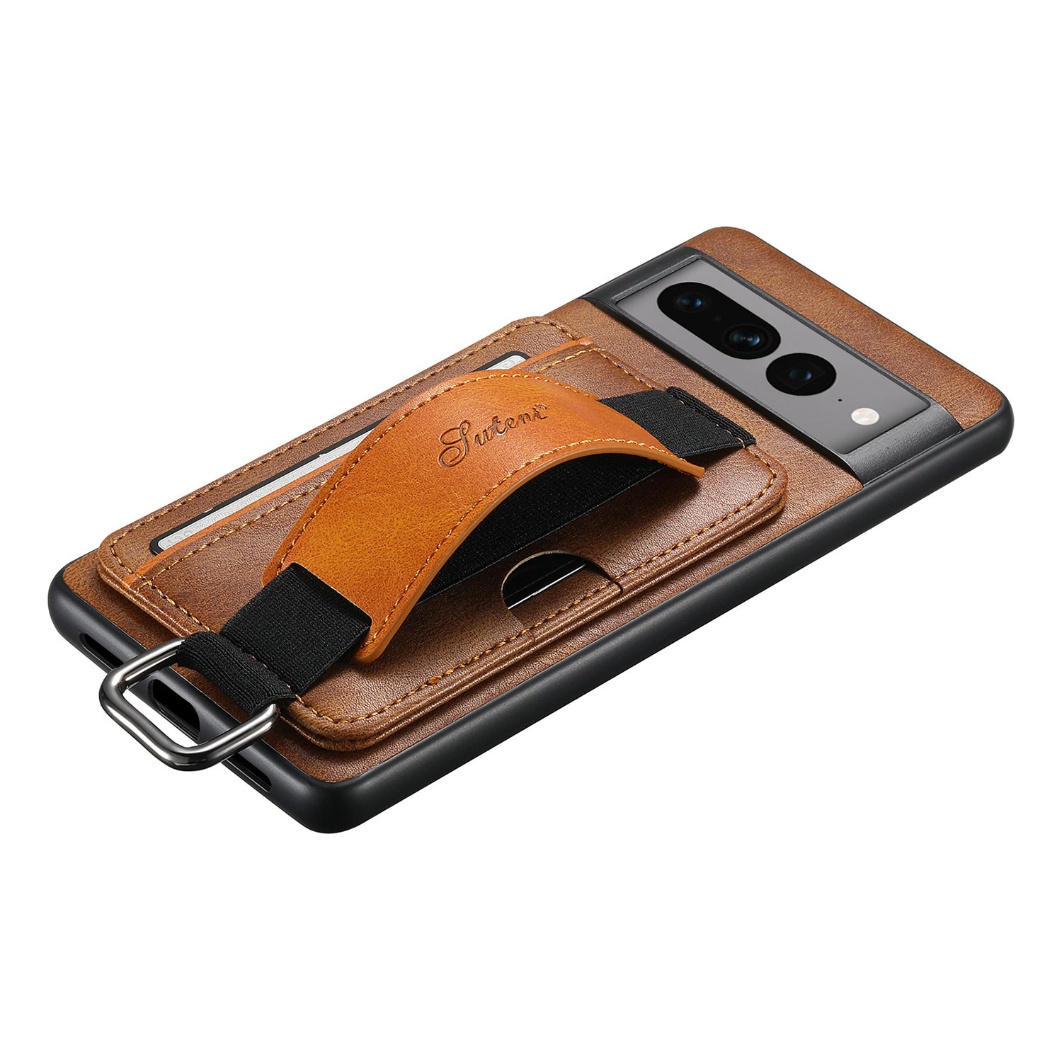Google Pixel 8 Insert Card Insertion Wrist Strap Case
