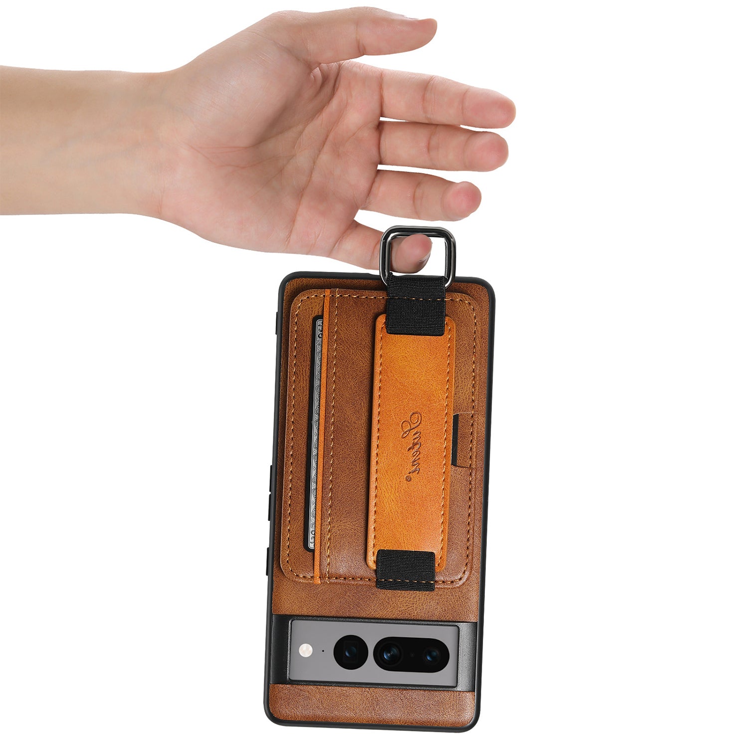 Google Pixel 8 Insert Card Insertion Wrist Strap Case