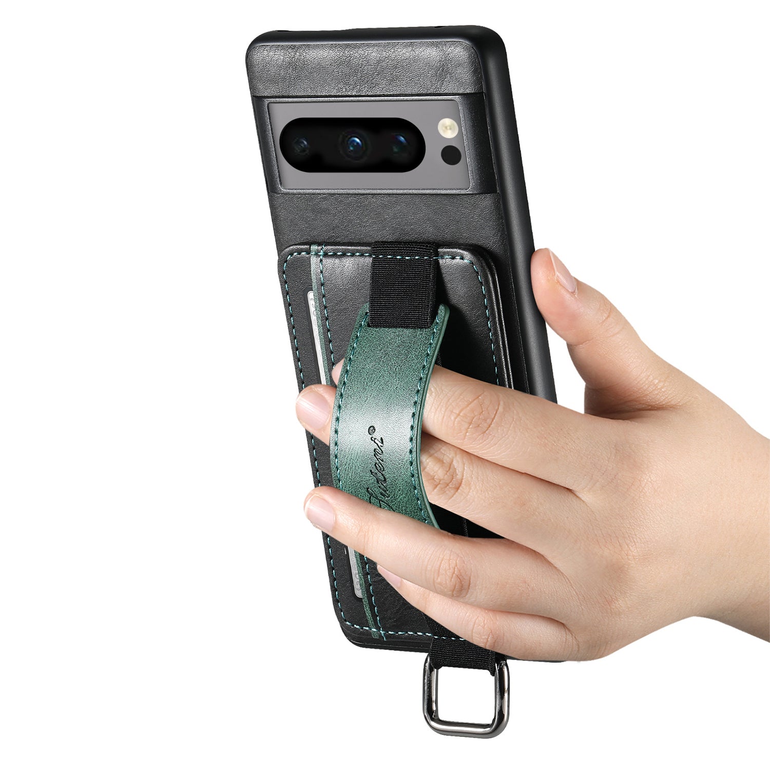 Google Pixel 8 Pro Insert Card Insertion Wrist Strap Case