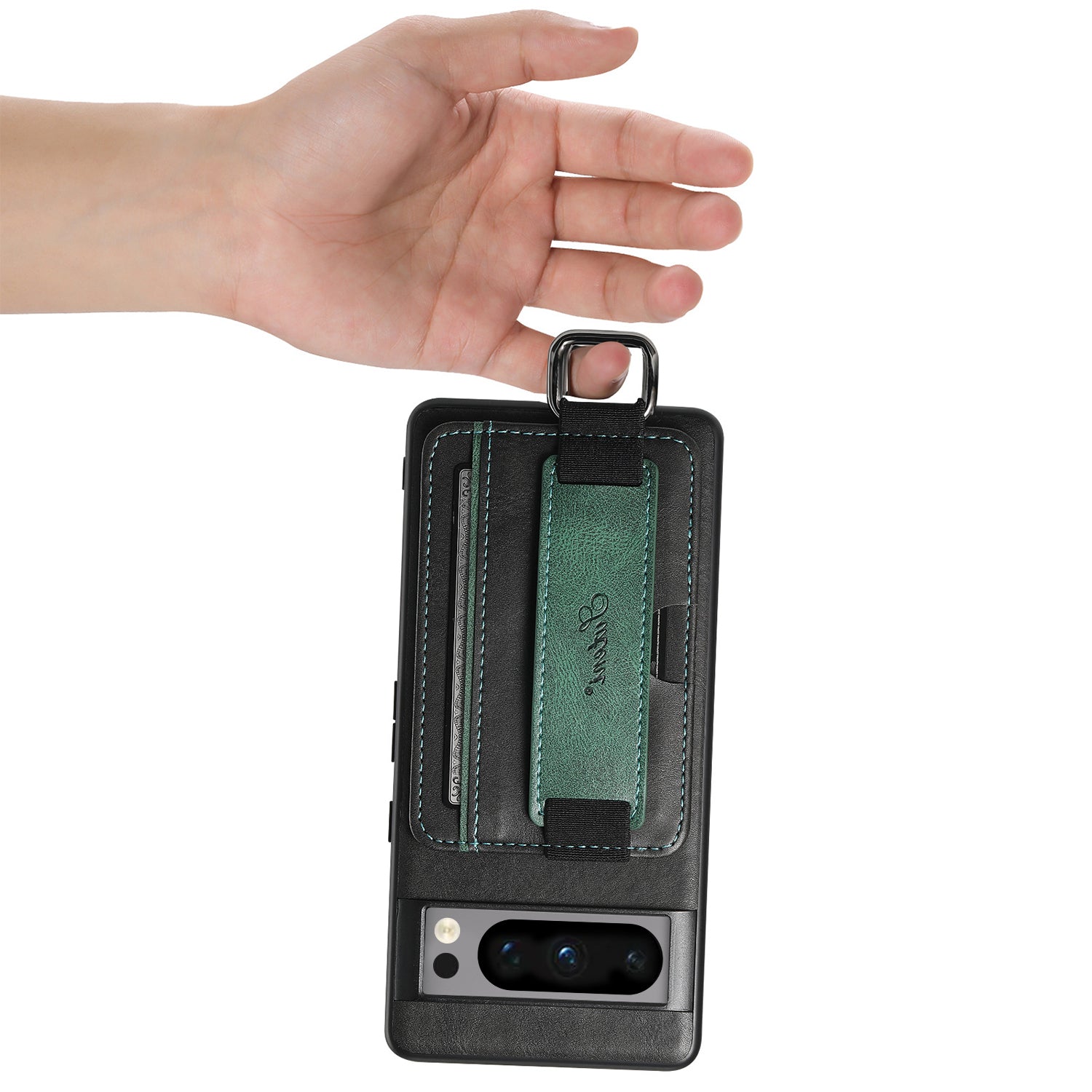 Google Pixel 8 Pro Insert Card Insertion Wrist Strap Case