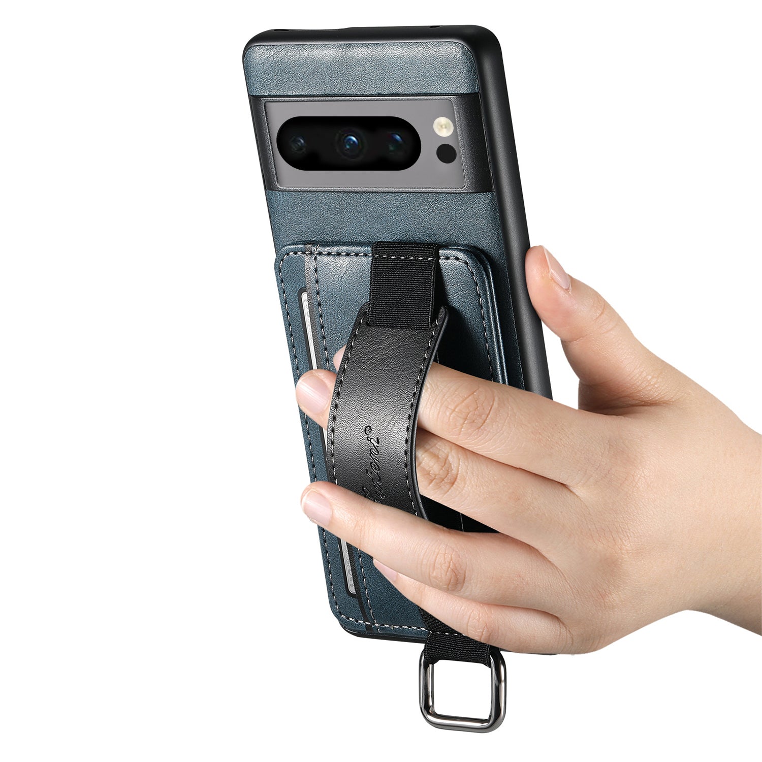Google Pixel 8 Pro Insert Card Insertion Wrist Strap Case