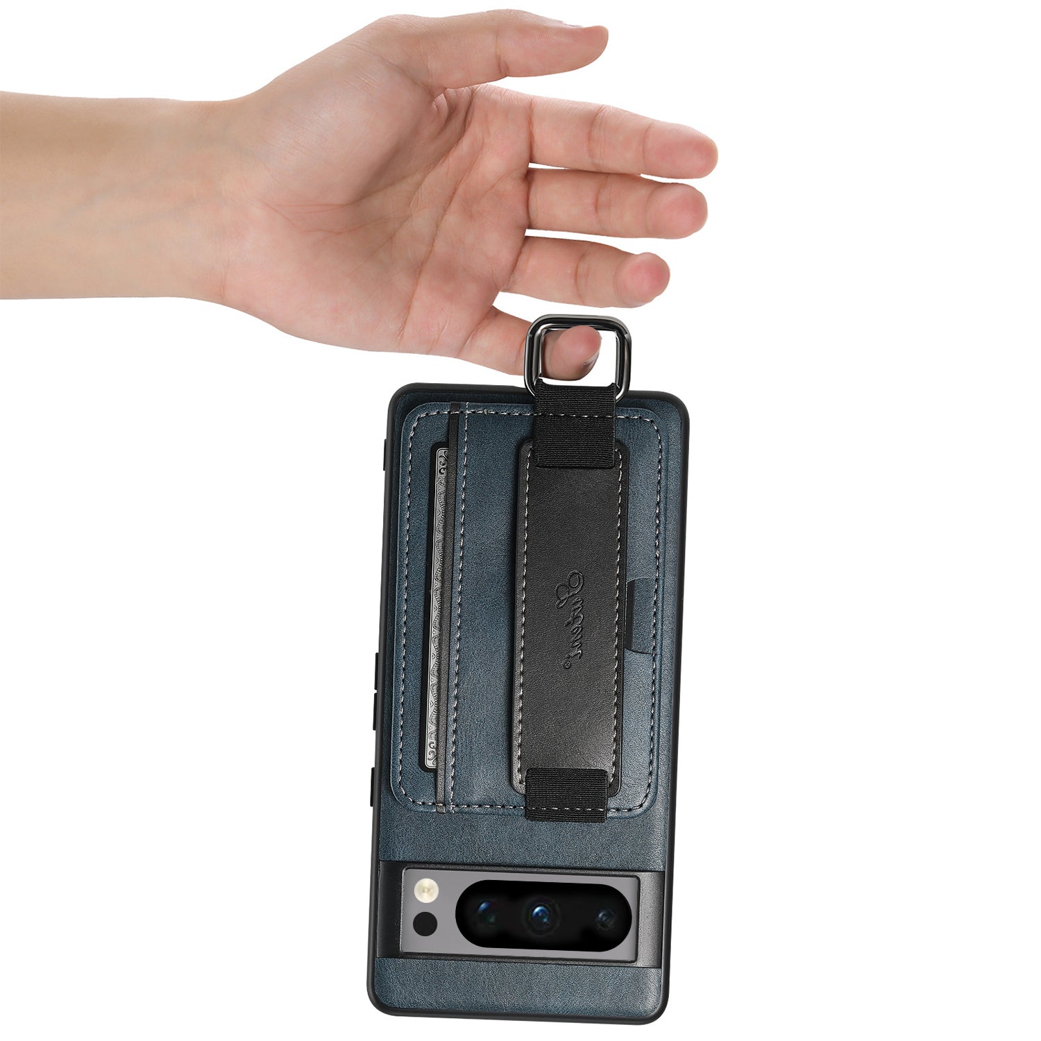 Google Pixel 8 Pro Insert Card Insertion Wrist Strap Case