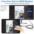 USB C to HDMI Cable 5ft, [USB 3.0 Type C to HDMI 4K] USB Type C to HDMI Cable for Home Office-Black