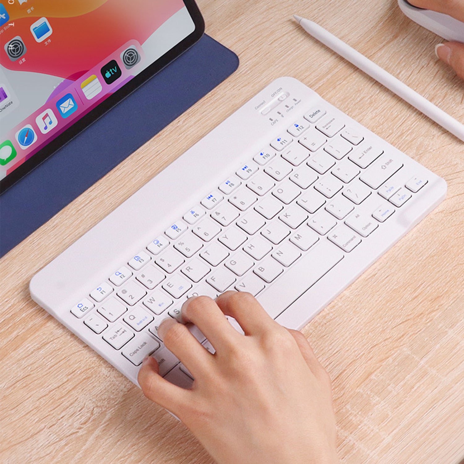 Bluetooth mouse and keyboard set,iPad is suitable for tablet computer wonderful control keyboard