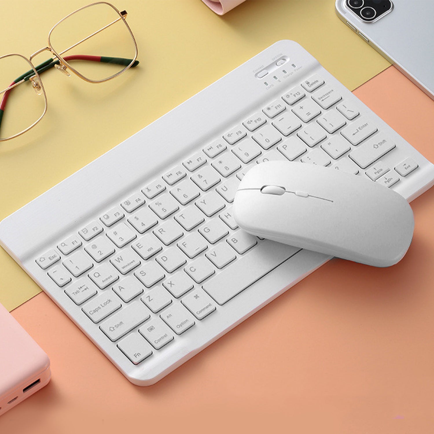 Bluetooth mouse and keyboard set,iPad is suitable for tablet computer wonderful control keyboard